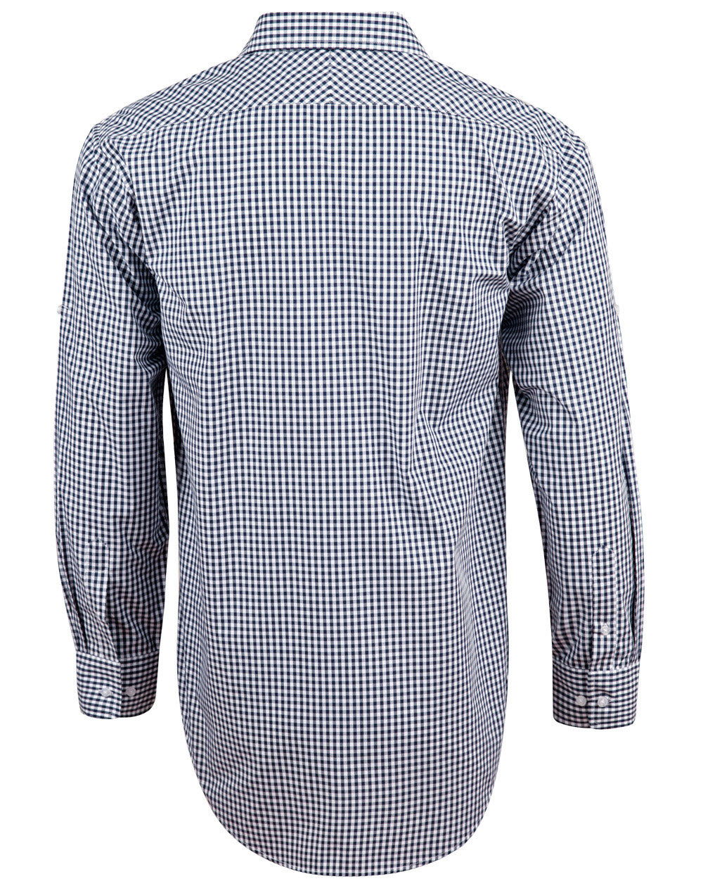 Mens Gingham Check Long Sleeve Shirt - M7300L