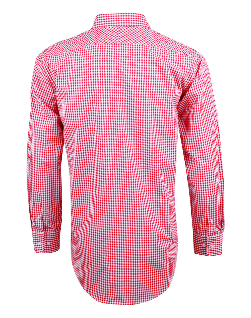 Mens Gingham Check Long Sleeve Shirt - M7300L