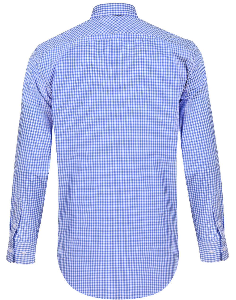 Mens Gingham Check Long Sleeve Shirt - M7300L