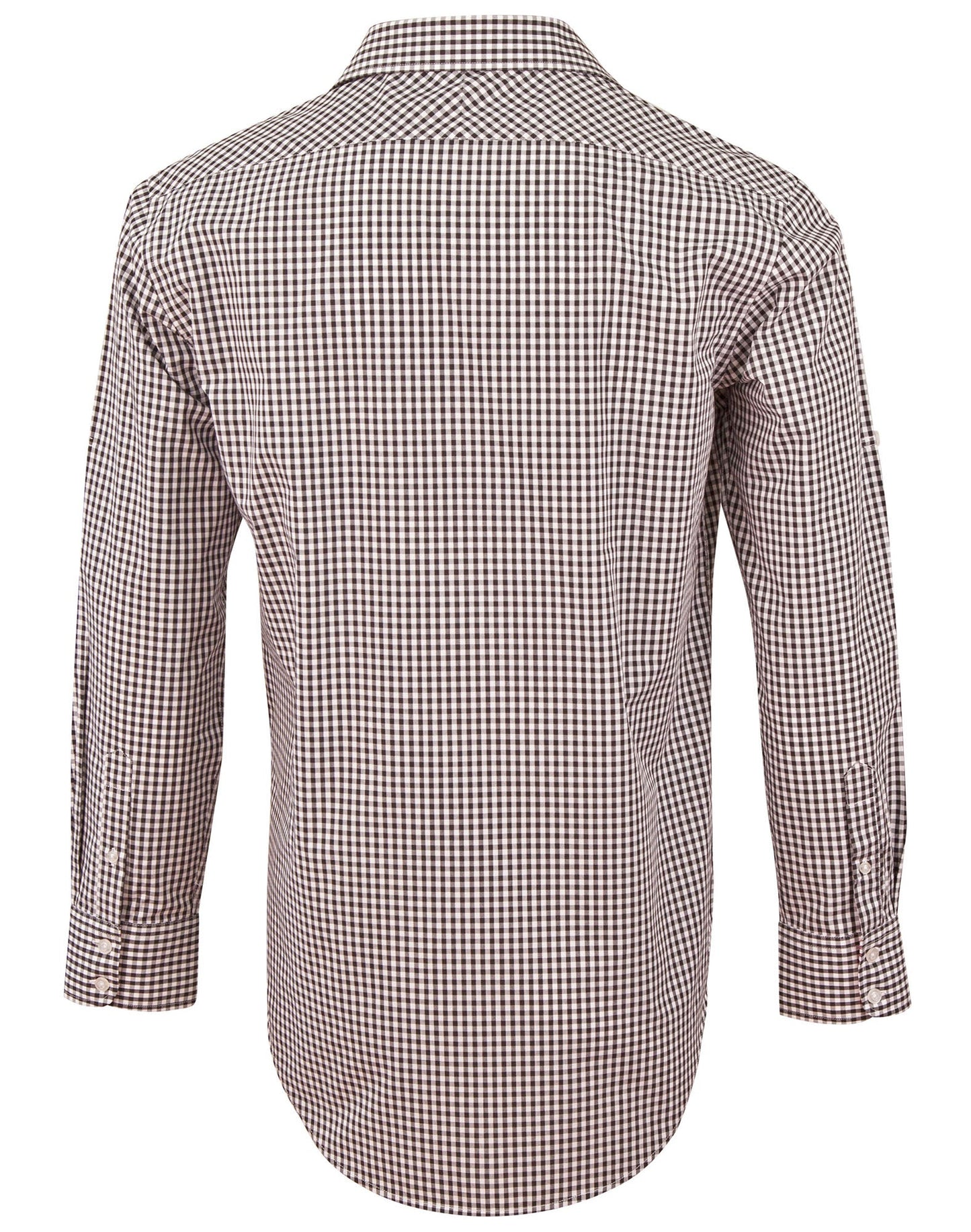 Mens Gingham Check Long Sleeve Shirt - M7330L