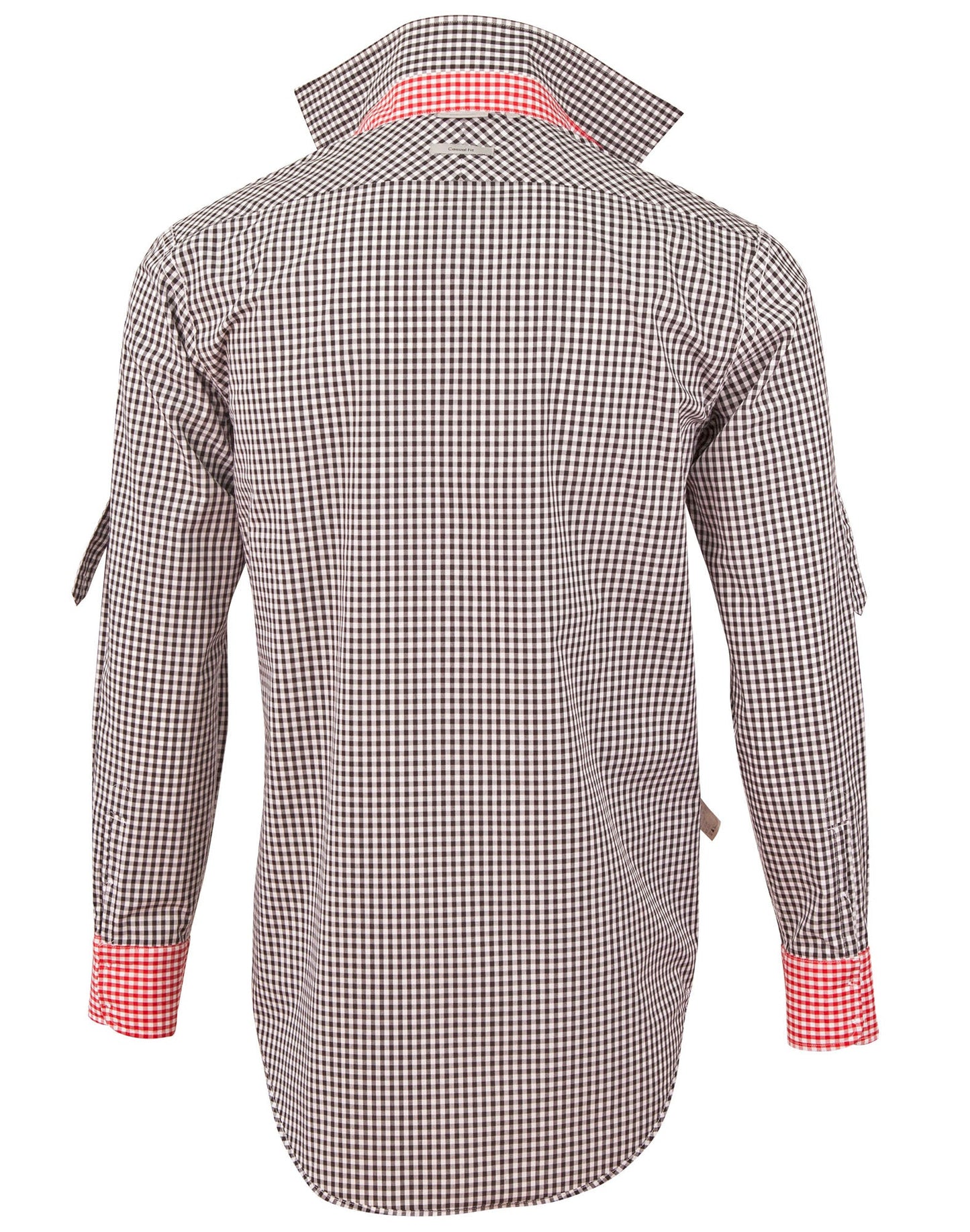 Mens Gingham Check Long Sleeve Shirt - M7330L