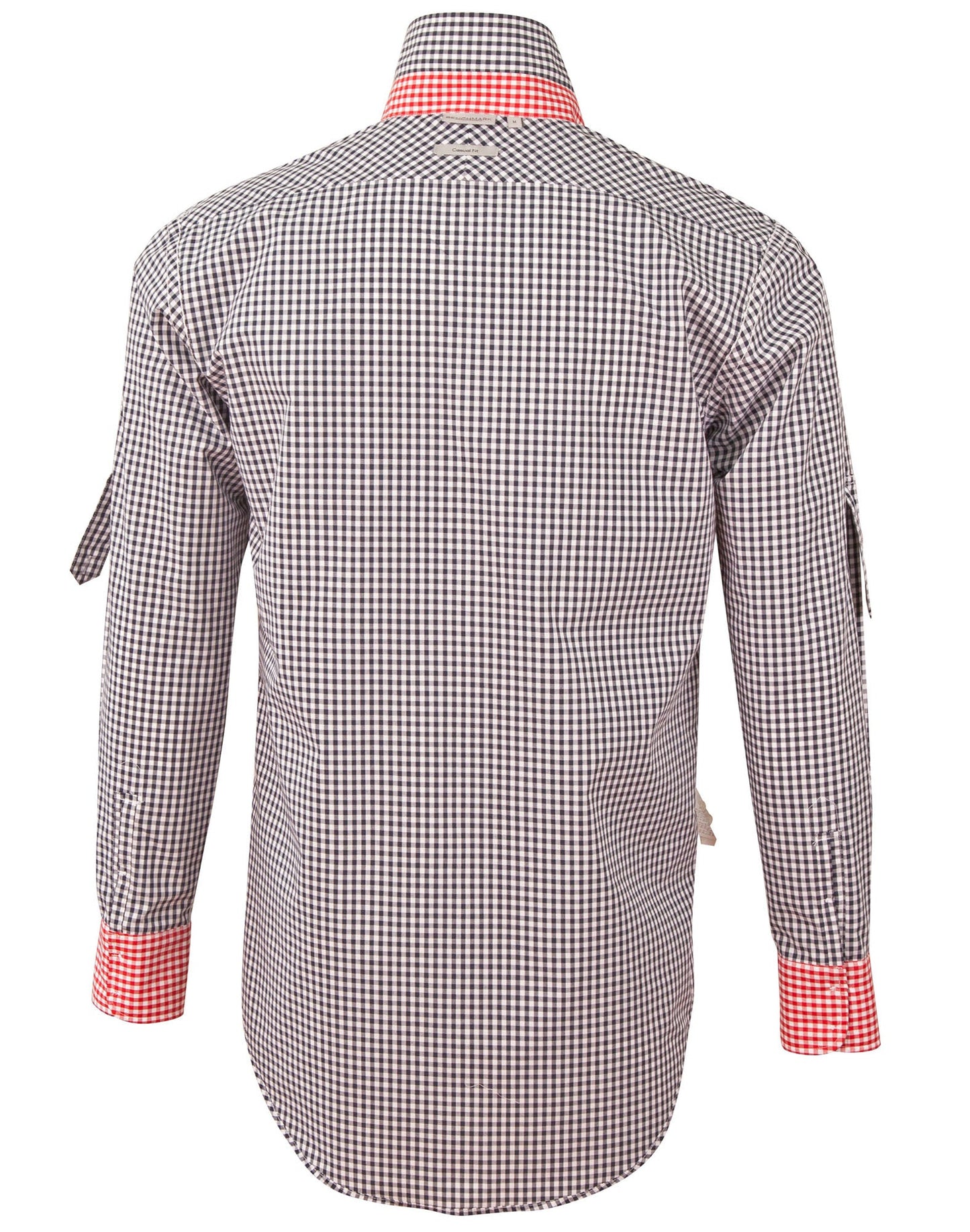 Mens Gingham Check Long Sleeve Shirt - M7330L