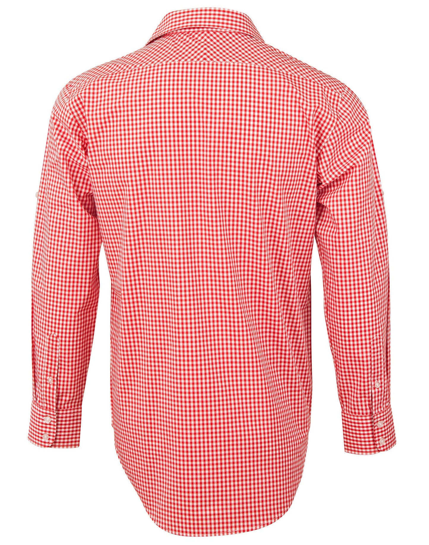 Mens Gingham Check Long Sleeve Shirt - M7330L