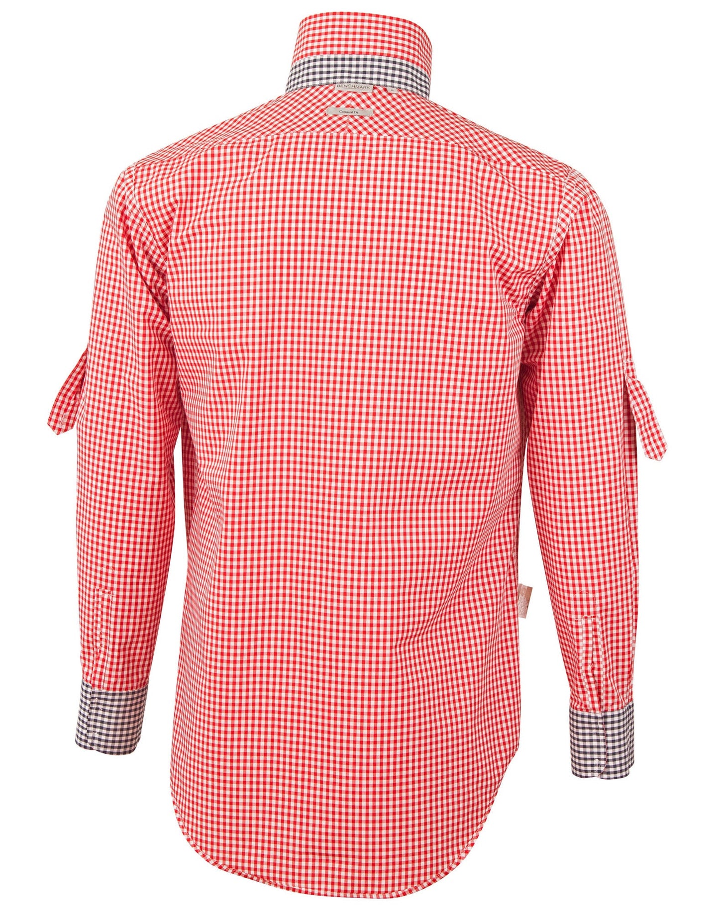Mens Gingham Check Long Sleeve Shirt - M7330L