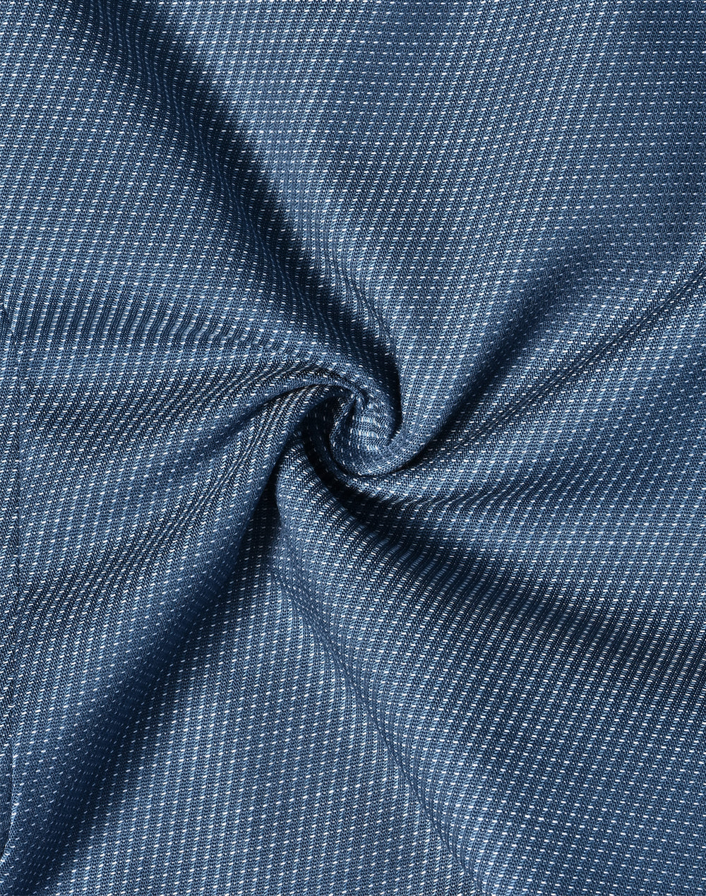 Mens Dot Jacquard Stretch Long Sleeve Ascot Shirt - M7400L