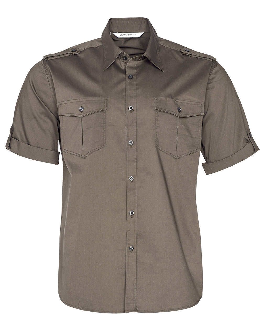 Mens Short Sleeve Military Shirt - M7911