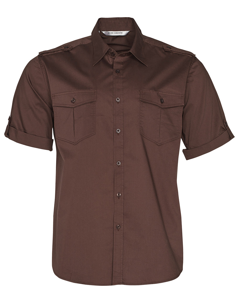 Mens Short Sleeve Military Shirt - M7911
