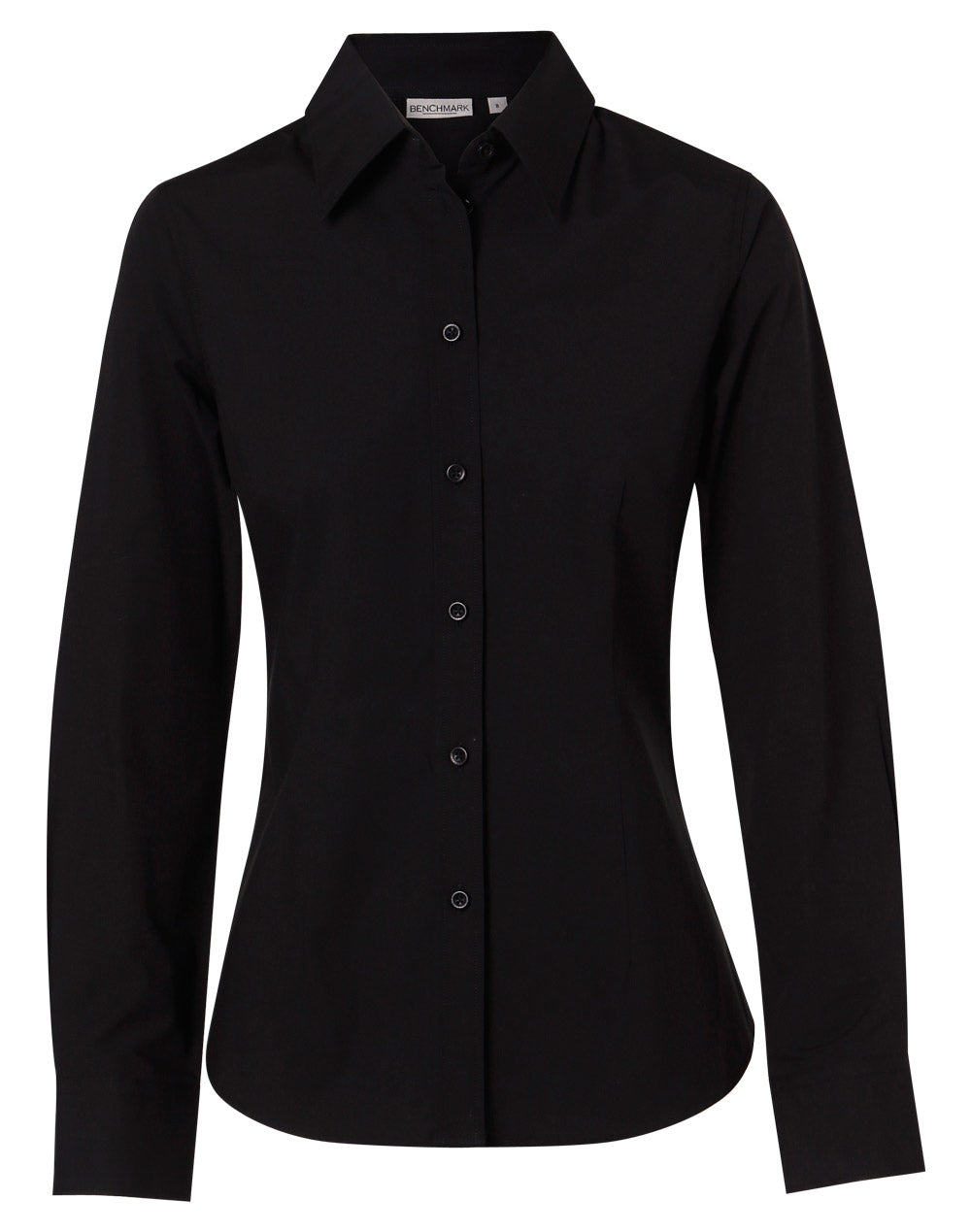 Ladies Cotton/Poly Stretch Long Sleeve Shirt - M8020L