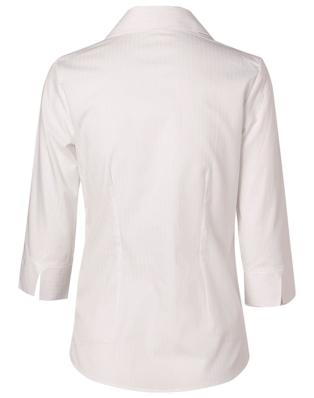 Ladies Self Stripe 3/4 Sleeve Shirt - M8100Q
