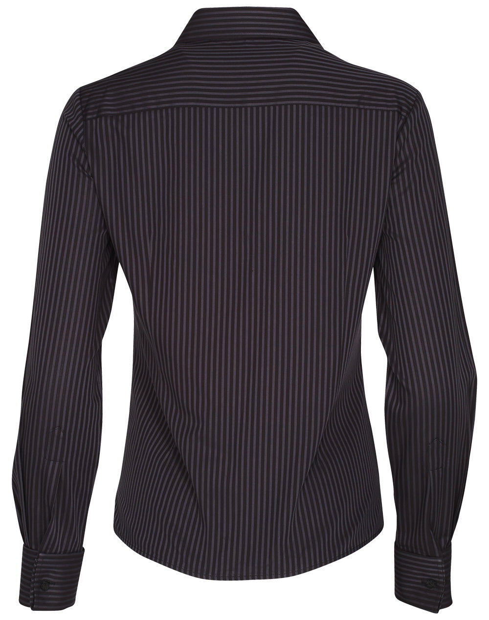 Ladies Dobby Stripe Long Sleeve Shirt - M8132