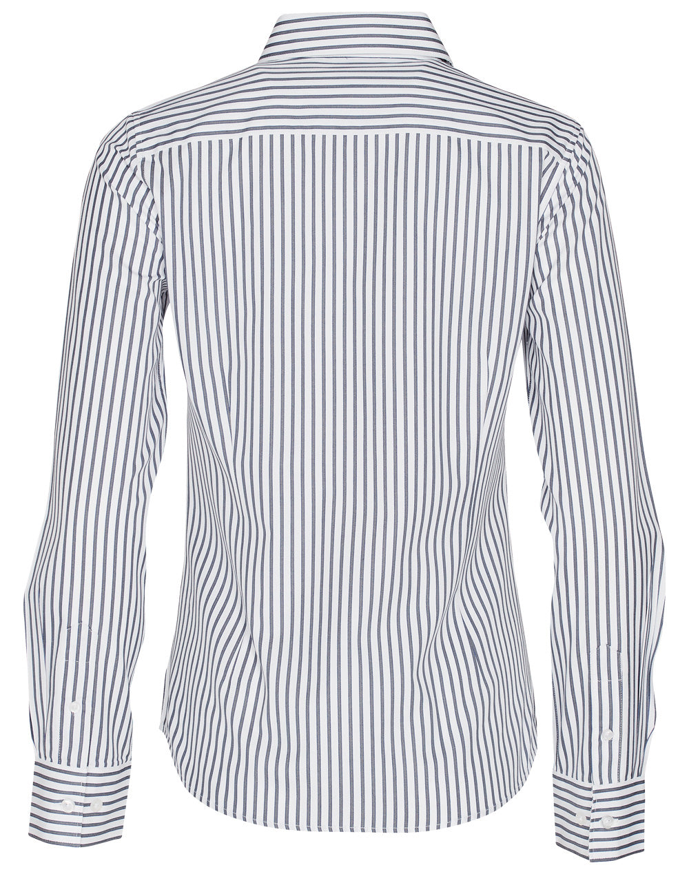 Ladies Sateen Stripe Long Sleeve Shirt - M8310L
