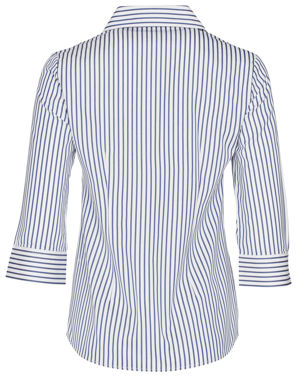 Ladies Sateen Stripe 3/4 Sleeve Shirt - M8310Q