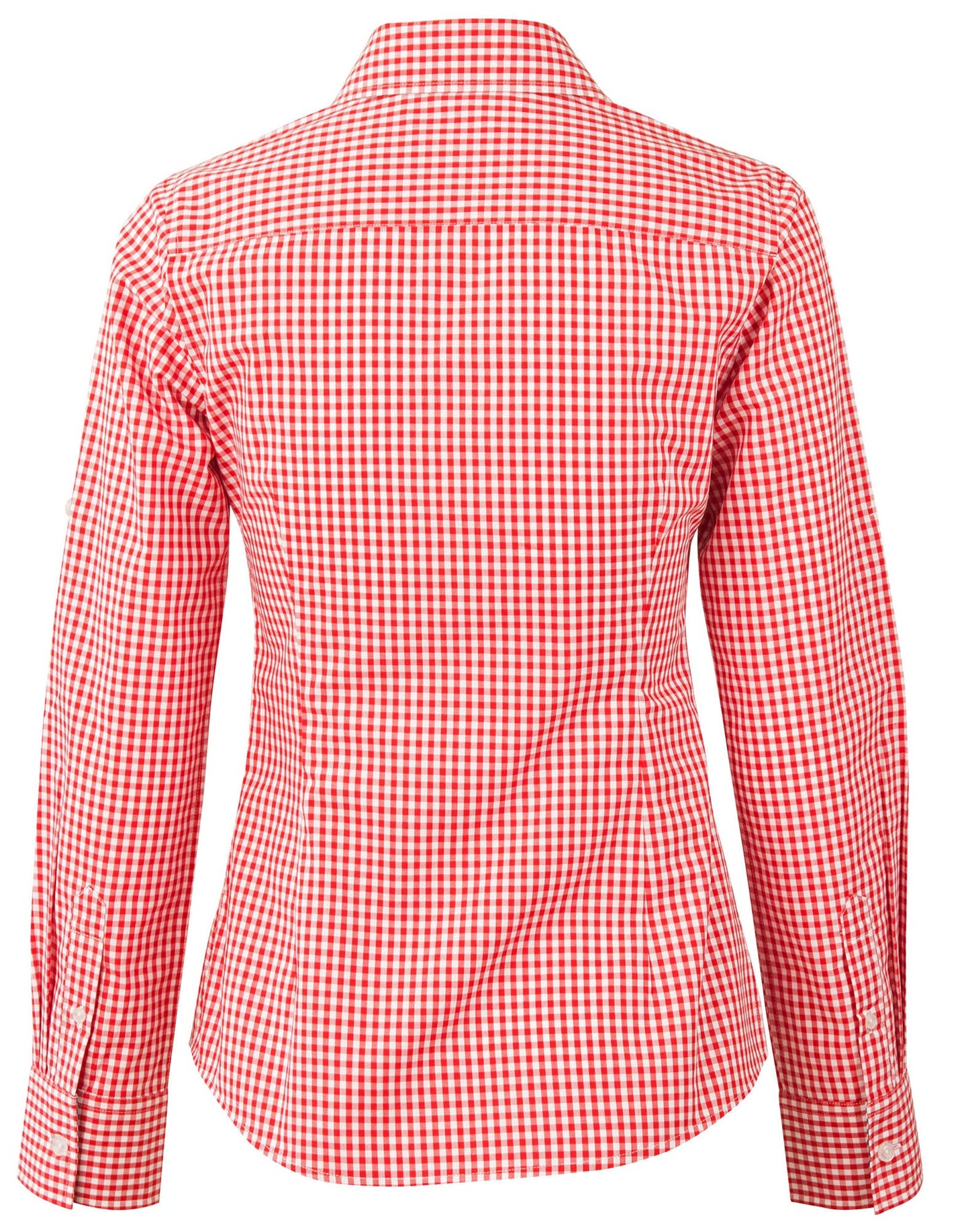 Ladies Gingham Check Long Sleeve Shirt - M8330L