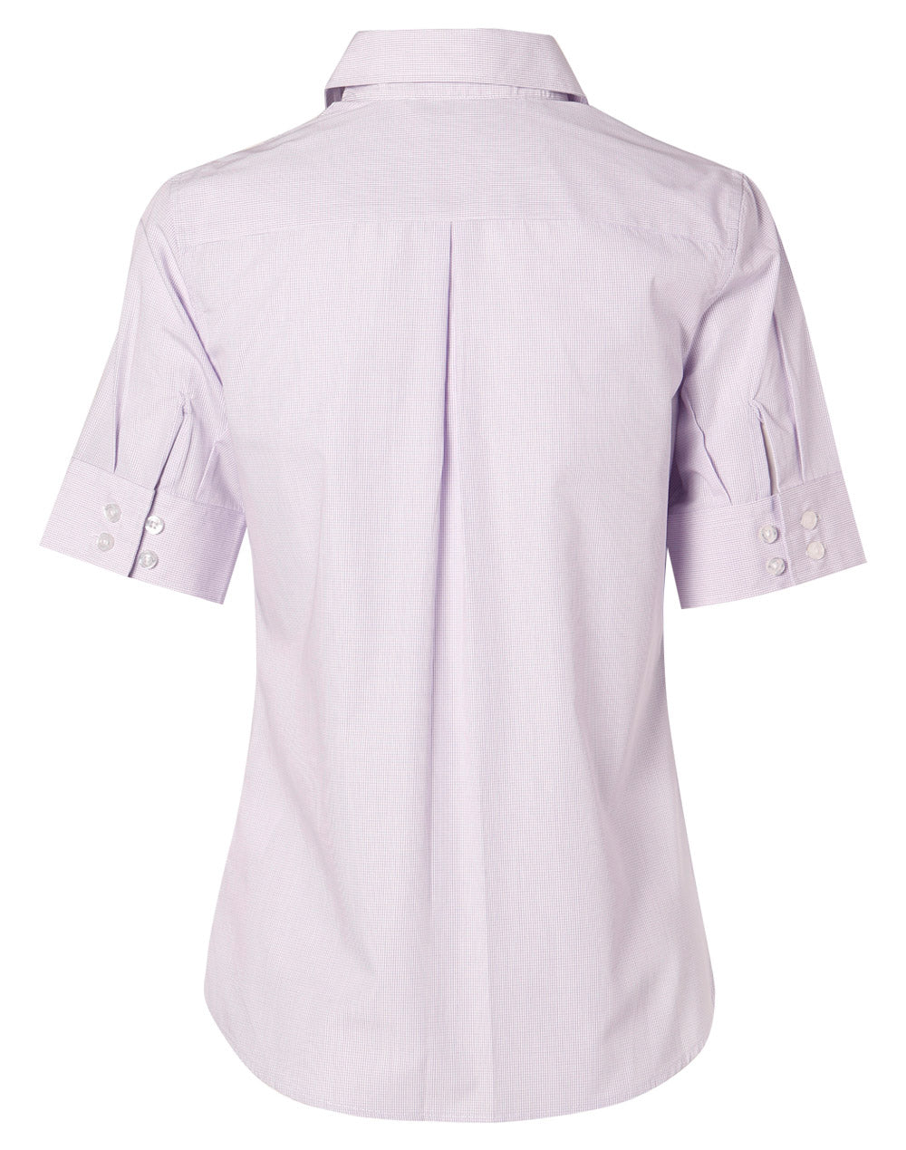 Ladies Mini Check Short Sleeve Shirt - M8360S