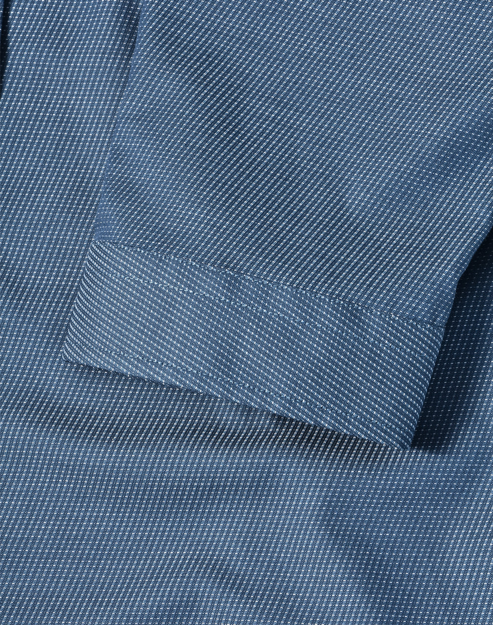 Ladies Dot Jacquard Stretch 3/4 Sleeve Ascot Shirt - M8400Q