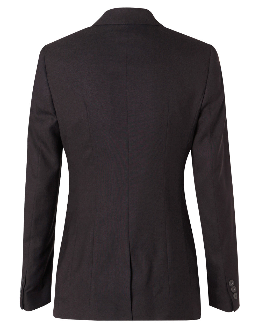 Ladies Poly/Viscose Stretch Two Buttons Mid Length Jacket - M9206