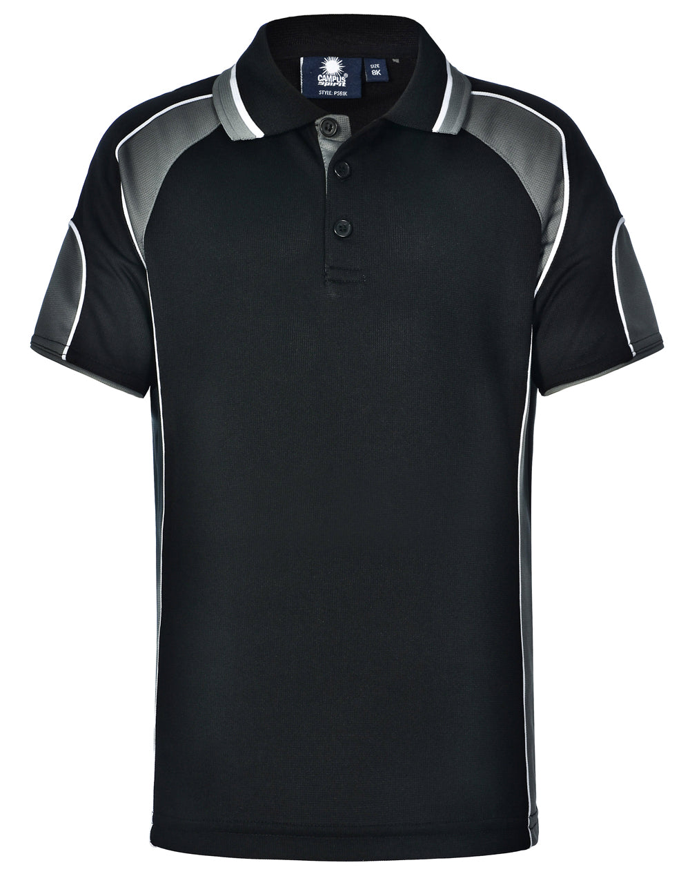 Kids Cooldry Contrast Polo Sleeve Panels - PS61K (10 colours)