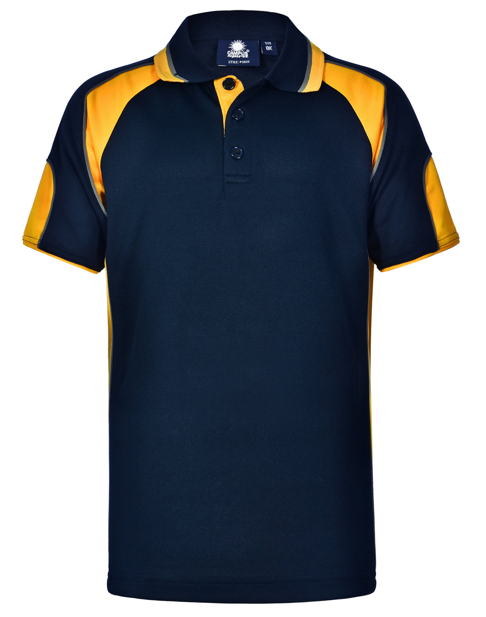 Kids Cooldry Contrast Polo Sleeve Panels - PS61K (10 colours)