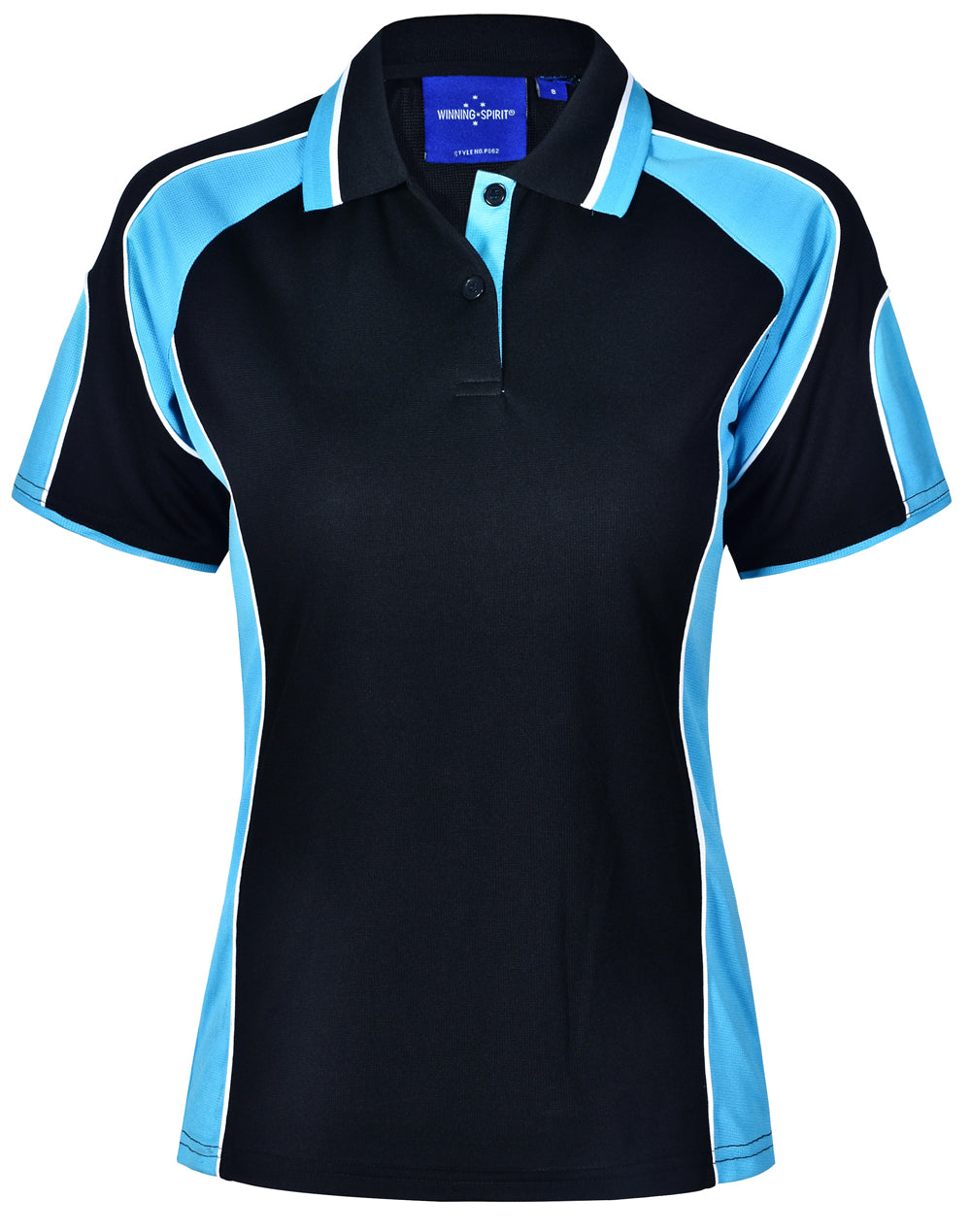 Ladies Cooldry Contrast Polo Sleeve Panels - PS62 (10 colours)