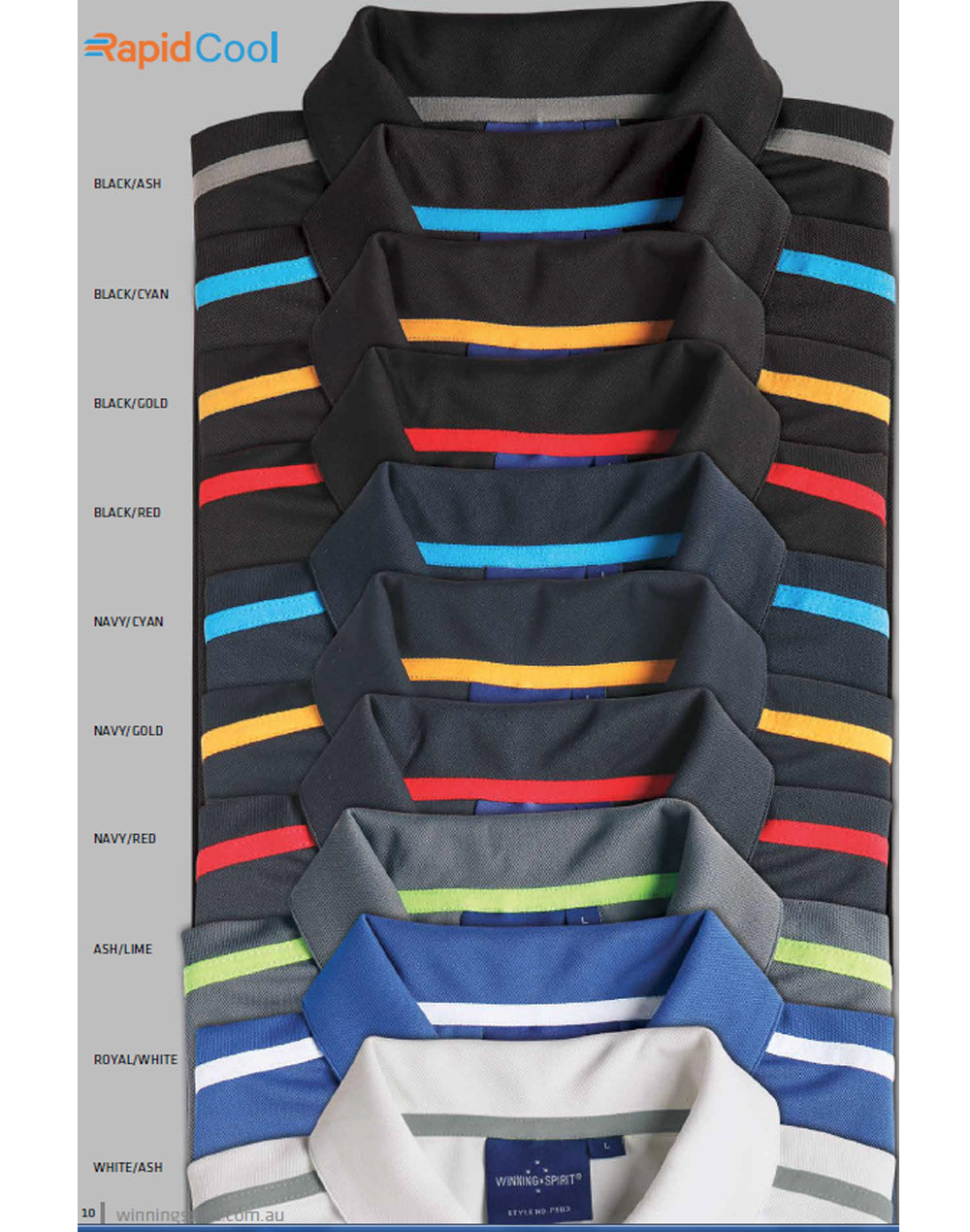 Kids Rapidcool Contrast Polo Short Sleeve - PS83K