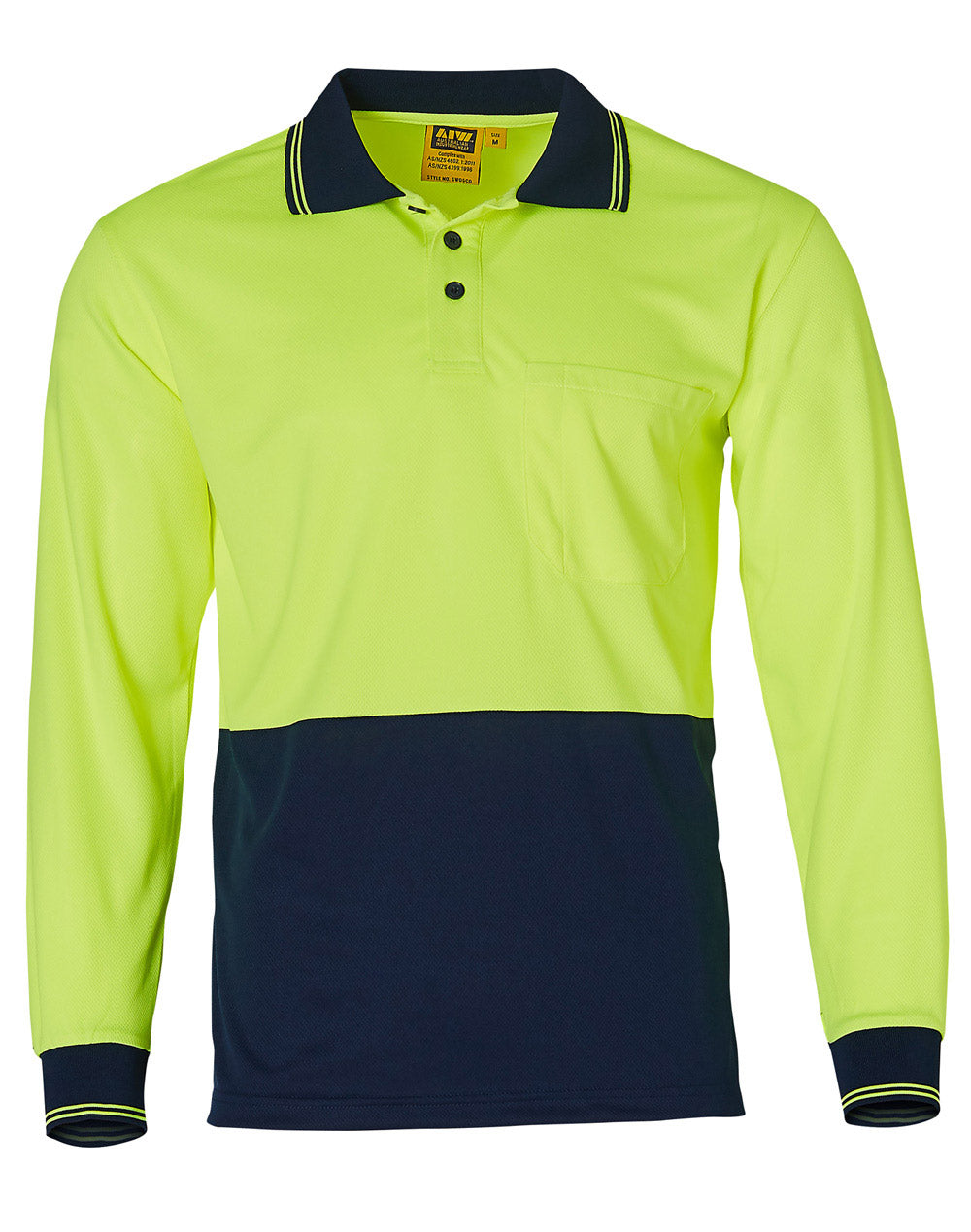 Hi Vis CoolDry Mesh Polo Long Sleeve - SW05TD