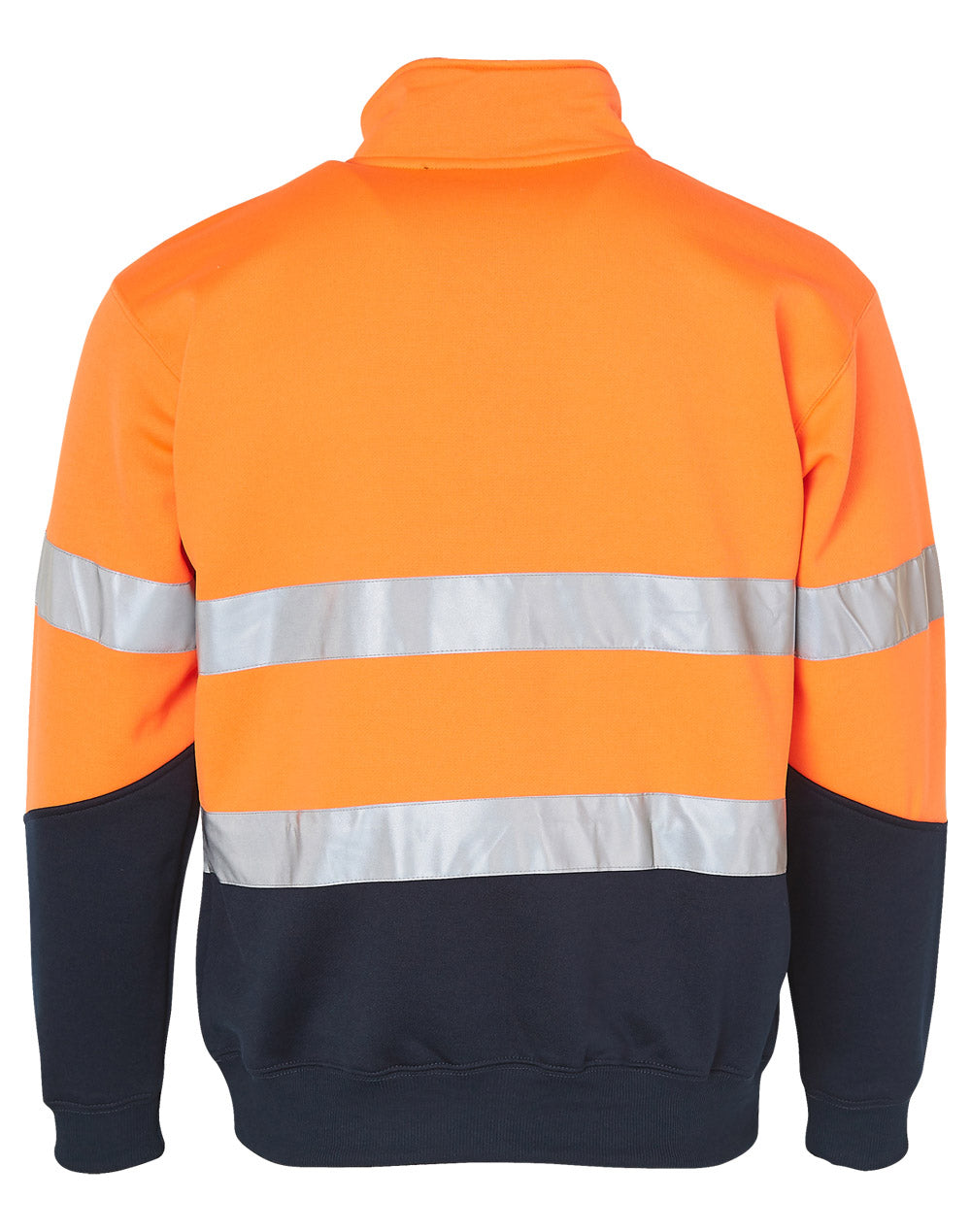 Hi Vis Long Sleeve Fleecy Sweat w/ Collar - SW14