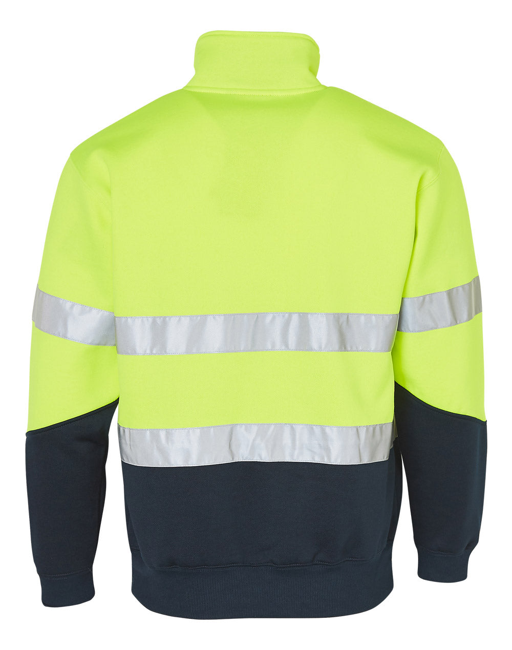 Hi Vis Long Sleeve Fleecy Sweat w/ Collar - SW14
