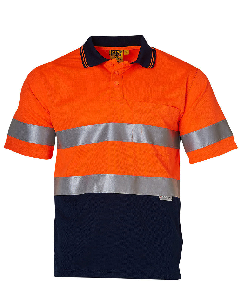 Hi Vis Short Sleeve Polo w/ Tape - SW17A