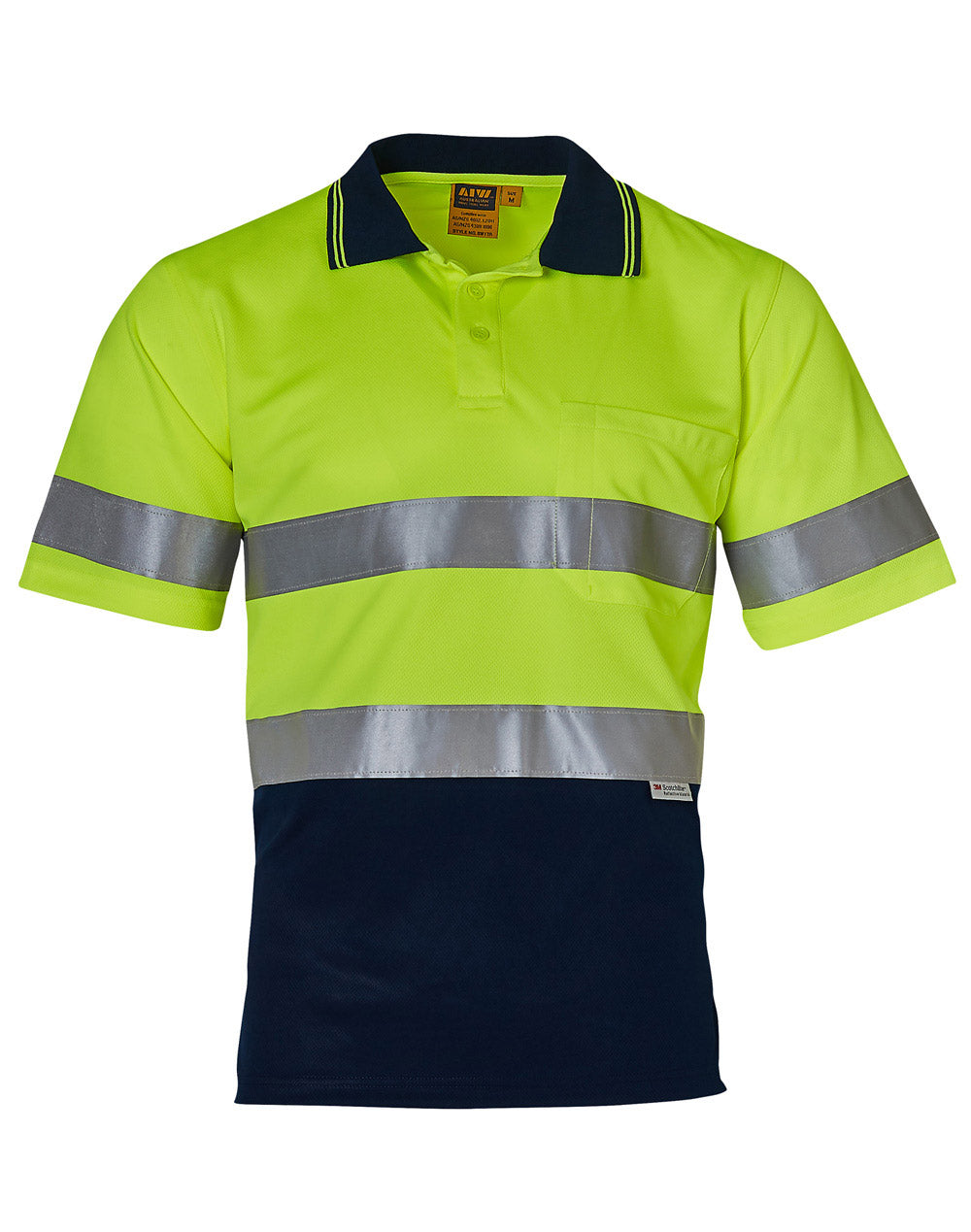 Hi Vis Short Sleeve Polo w/ Tape - SW17A