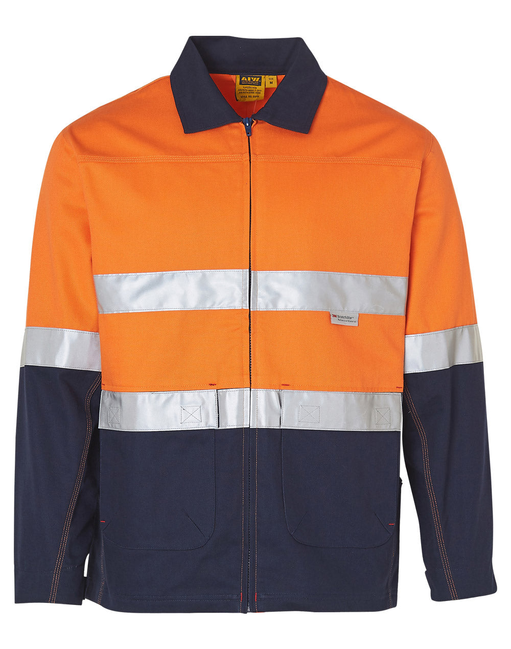 Hi Vis Cotton Jacket with Tape - SW46
