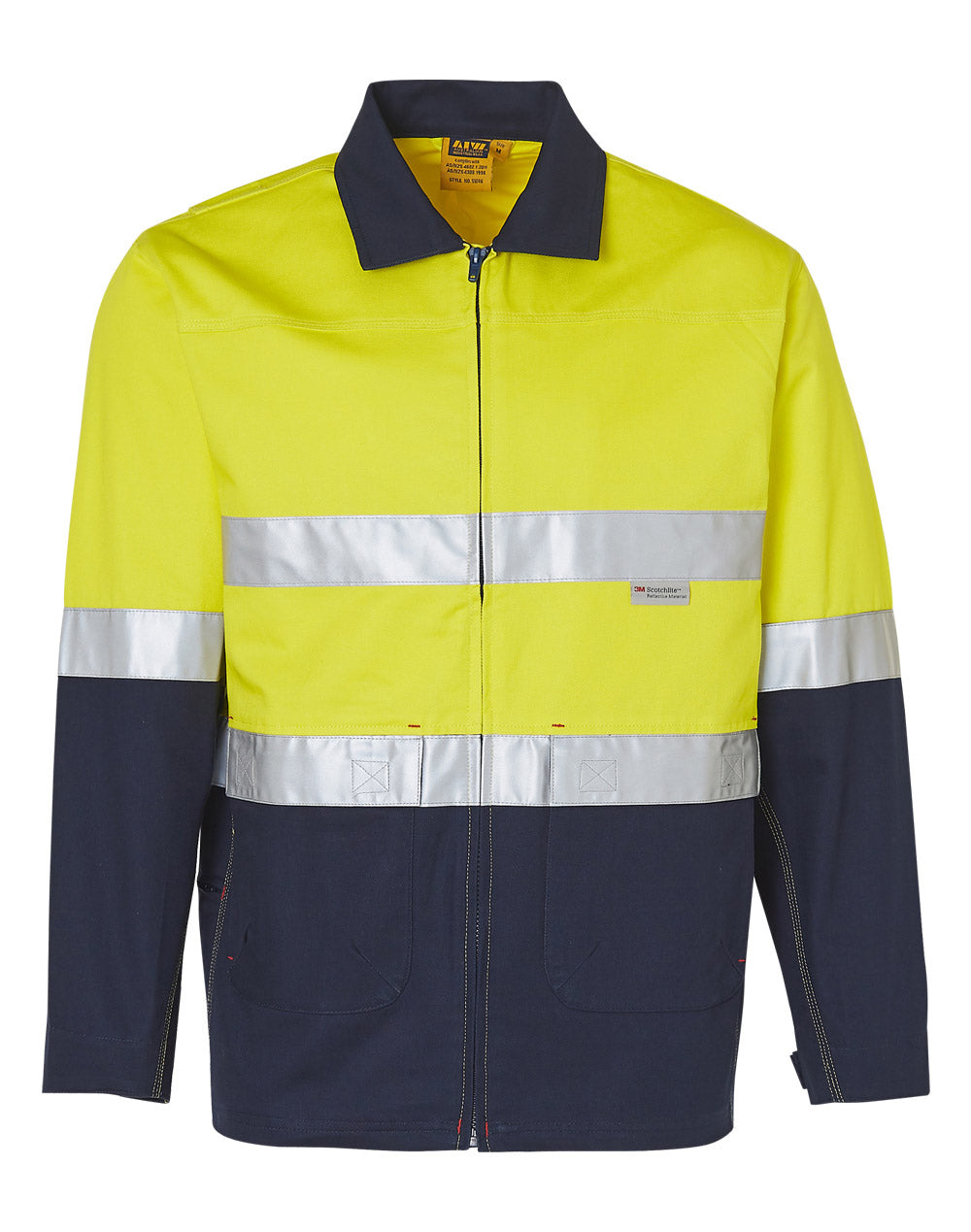 Hi Vis Cotton Jacket with Tape - SW46