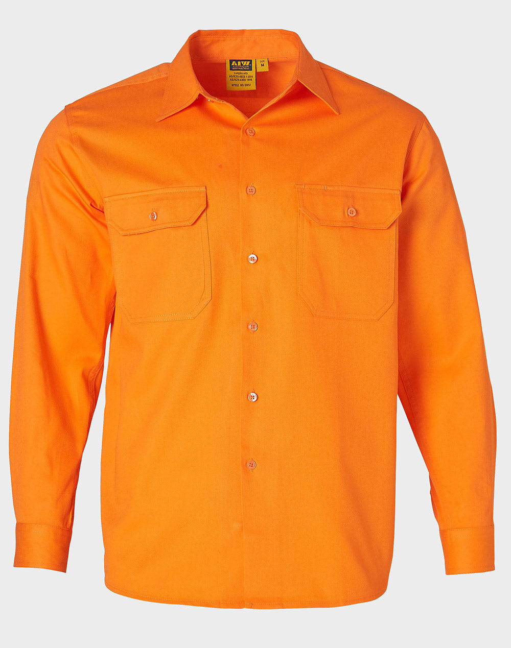 Hi Vis Long Sleeve Drill Shirt - SW51