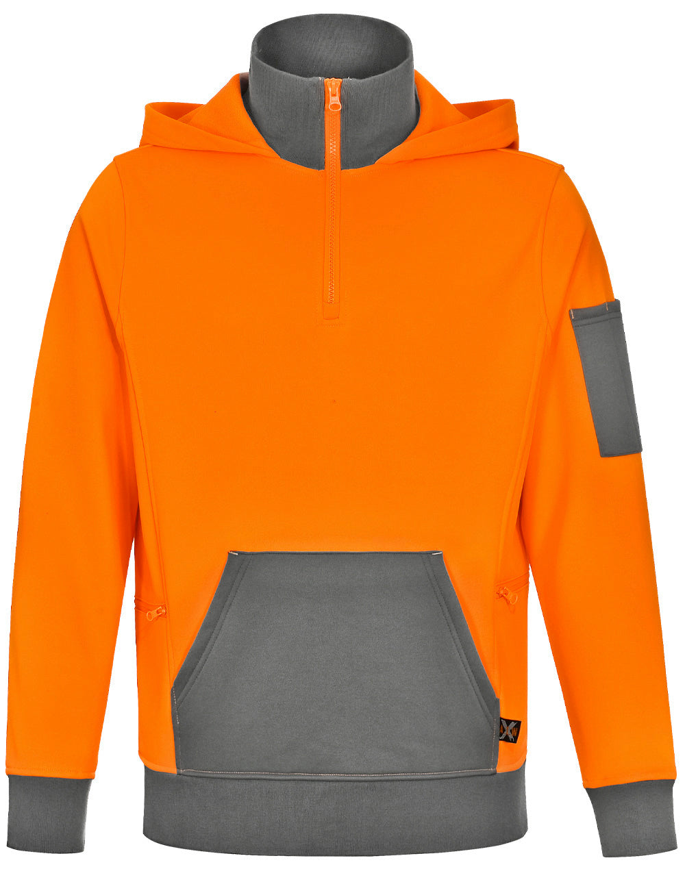 Unisex Hi Vis ¼ Zip Premium Fleece Hoodie - SW78