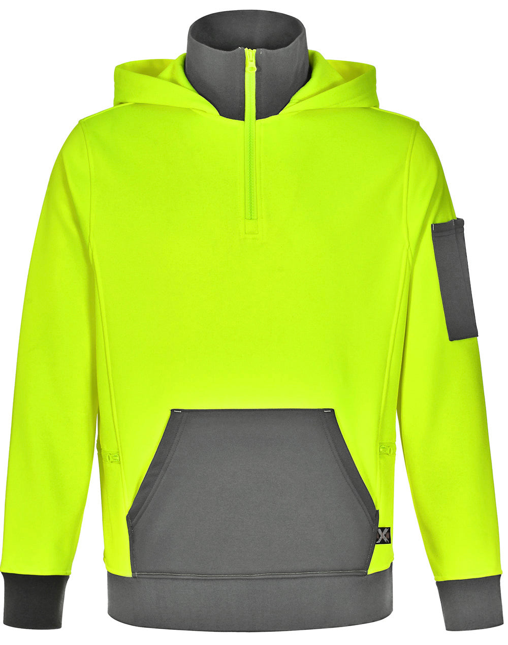 Unisex Hi Vis ¼ Zip Premium Fleece Hoodie - SW78