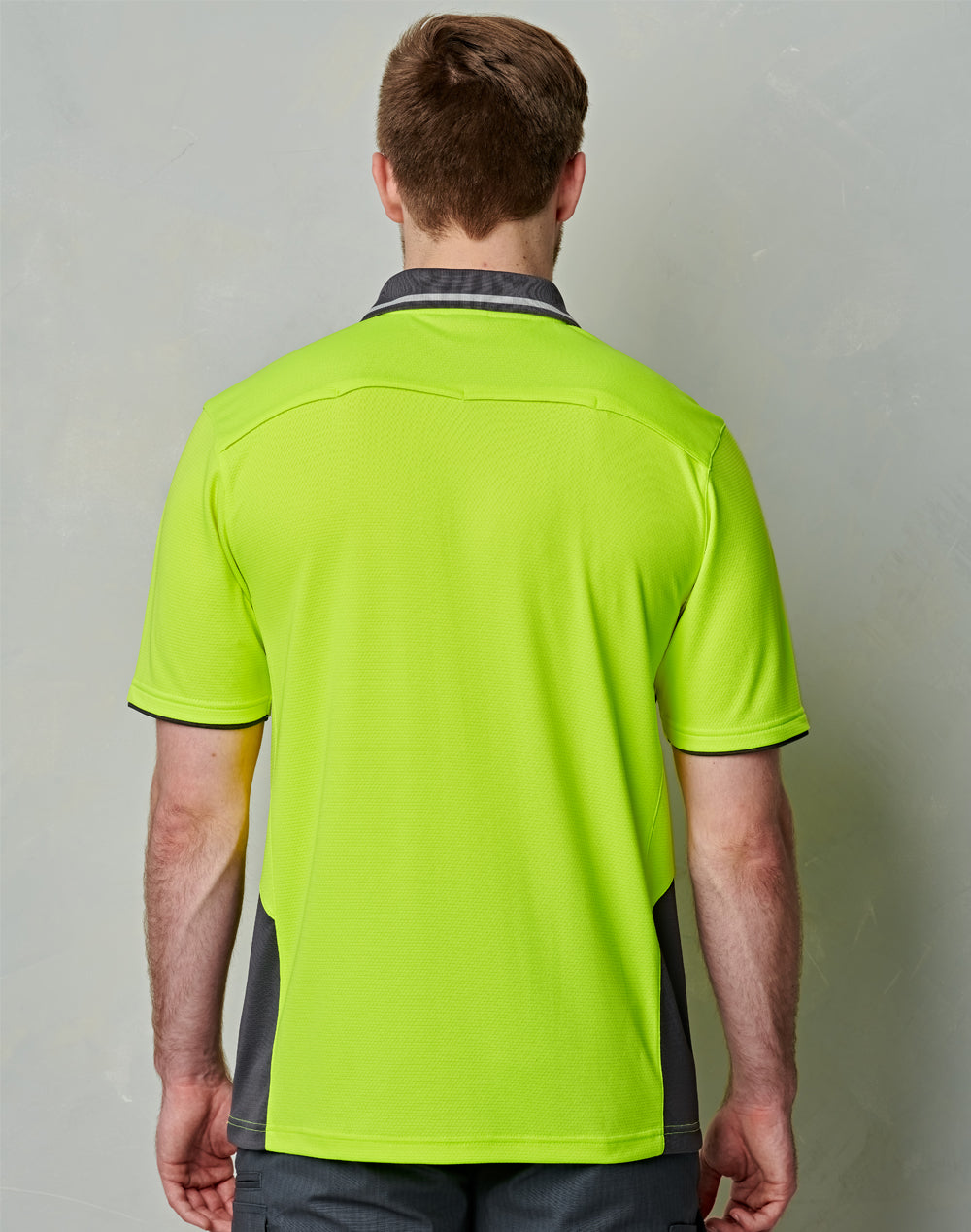 Unisex Hi-Vis Bamboo Charcoal Vented Short Sleeve Polo - SW79