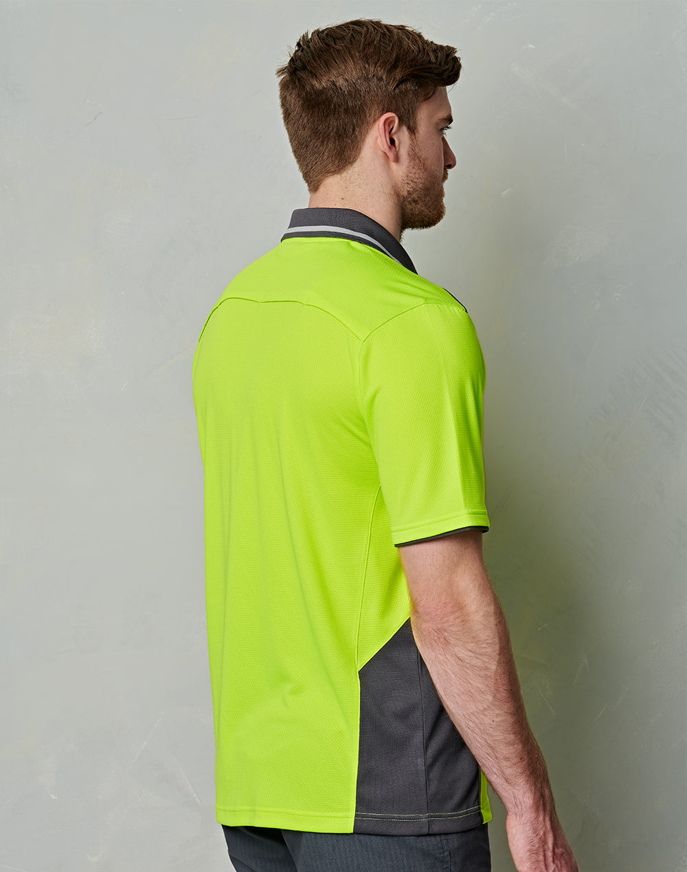 Unisex Hi-Vis Bamboo Charcoal Vented Short Sleeve Polo - SW79