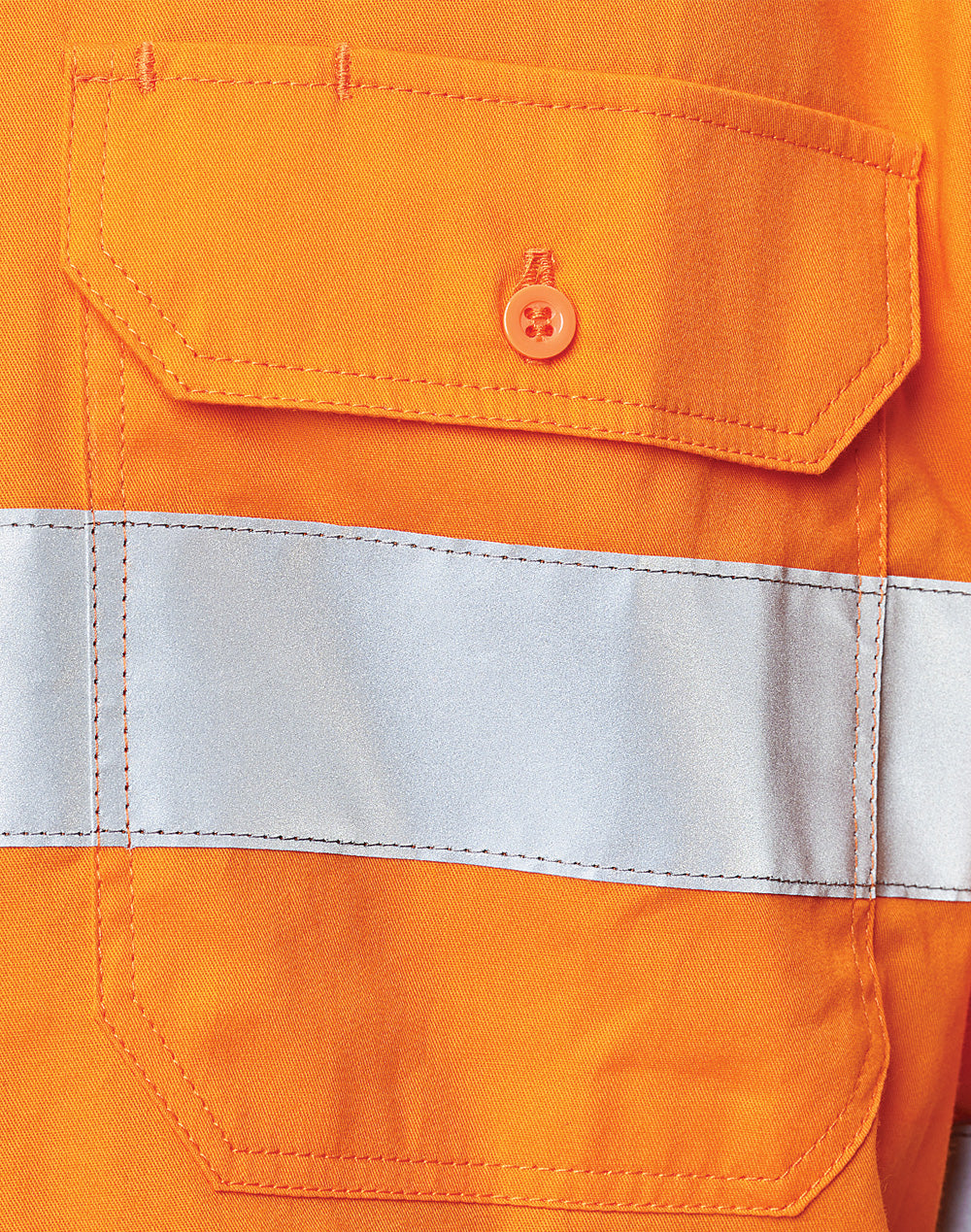 Unisex Hi Vis Cool-Breeze Safety Long Sleeve Shirt (Generic Tape) - SW82