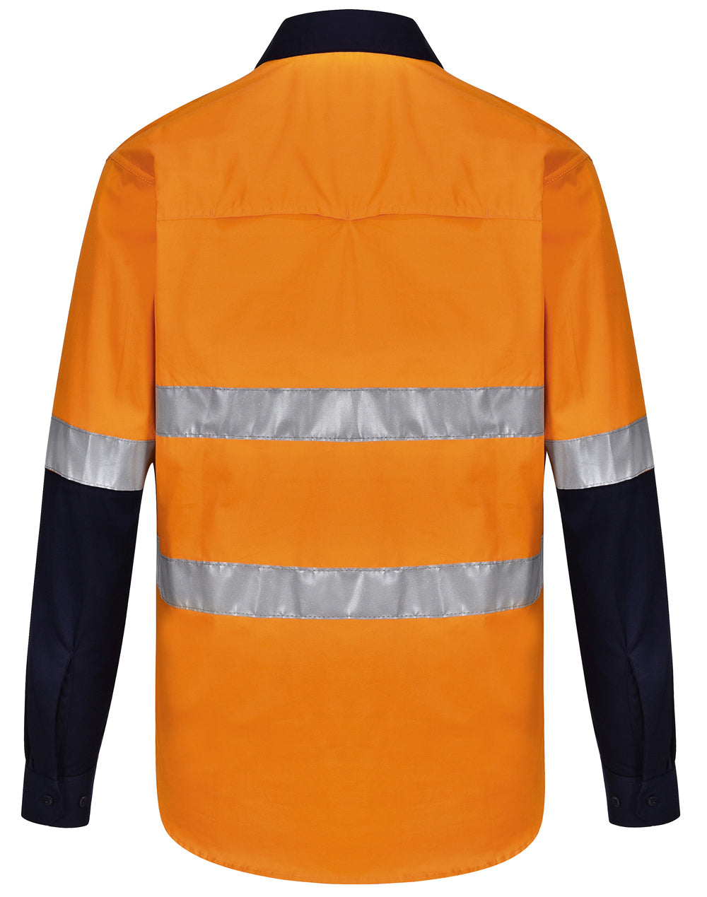 Unisex Hi Vis Cool-Breeze Safety Long Sleeve Shirt (Generic Tape) - SW82