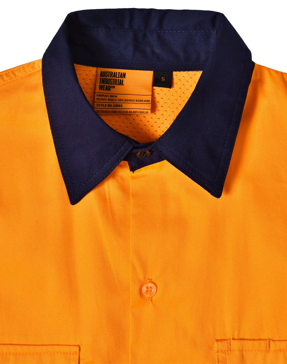 Unisex Hi Vis Cool-Breeze Safety Long Sleeve Shirt (Segmented Tape) - SW83