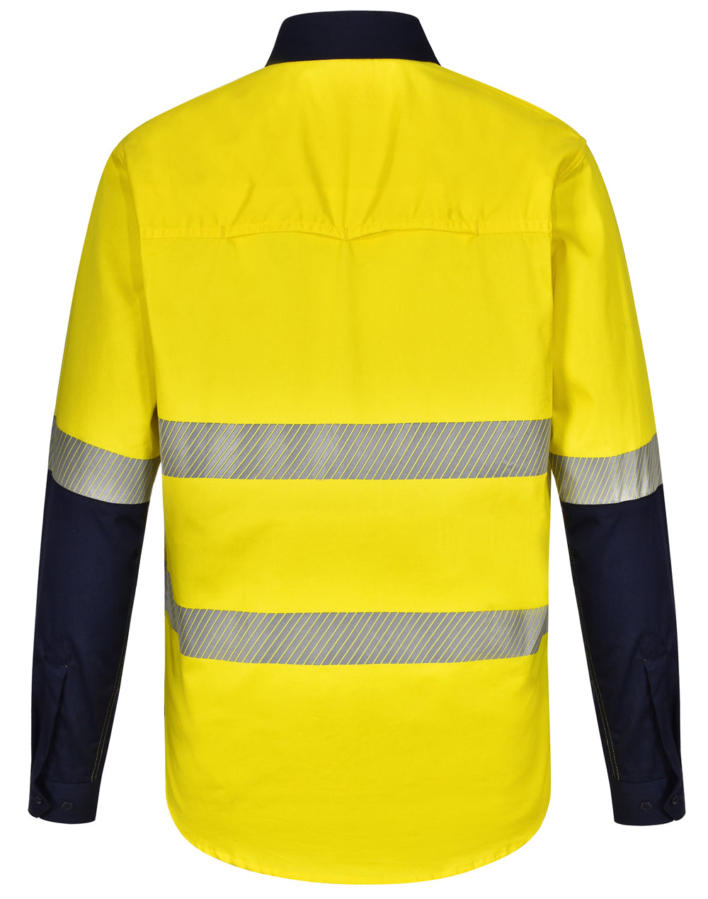 Unisex Hi Vis Cool-Breeze Safety Long Sleeve Shirt (Segmented Tape) - SW83