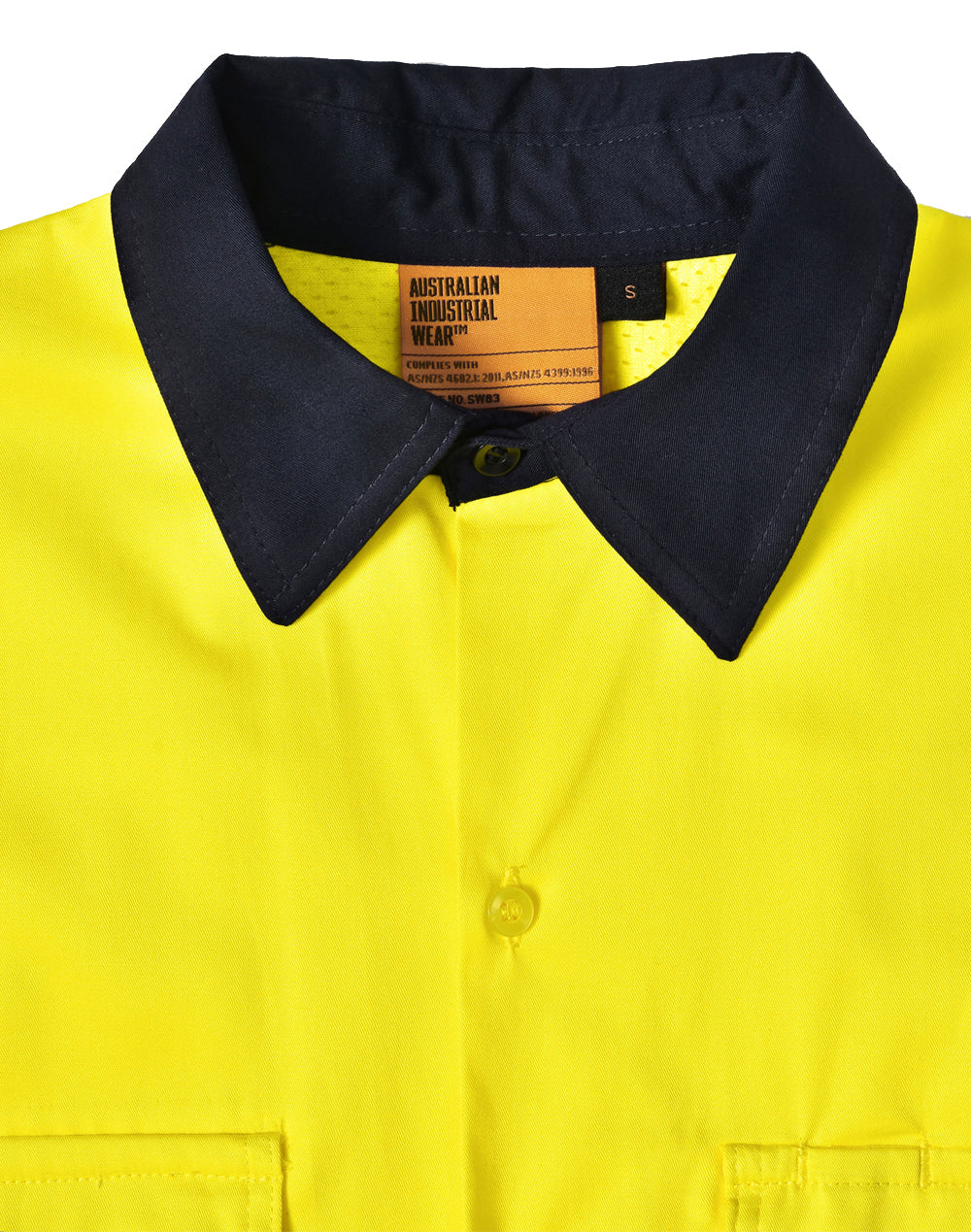 Unisex Hi Vis Cool-Breeze Safety Long Sleeve Shirt (Segmented Tape) - SW83