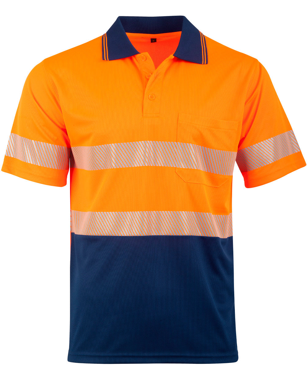 Unisex Cooldry Segmented Safety Short Sleeve Polo - SW85