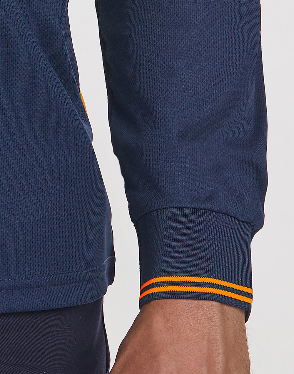 Unisex Cooldry Segmented Safety Long Sleeve Polo - SW86