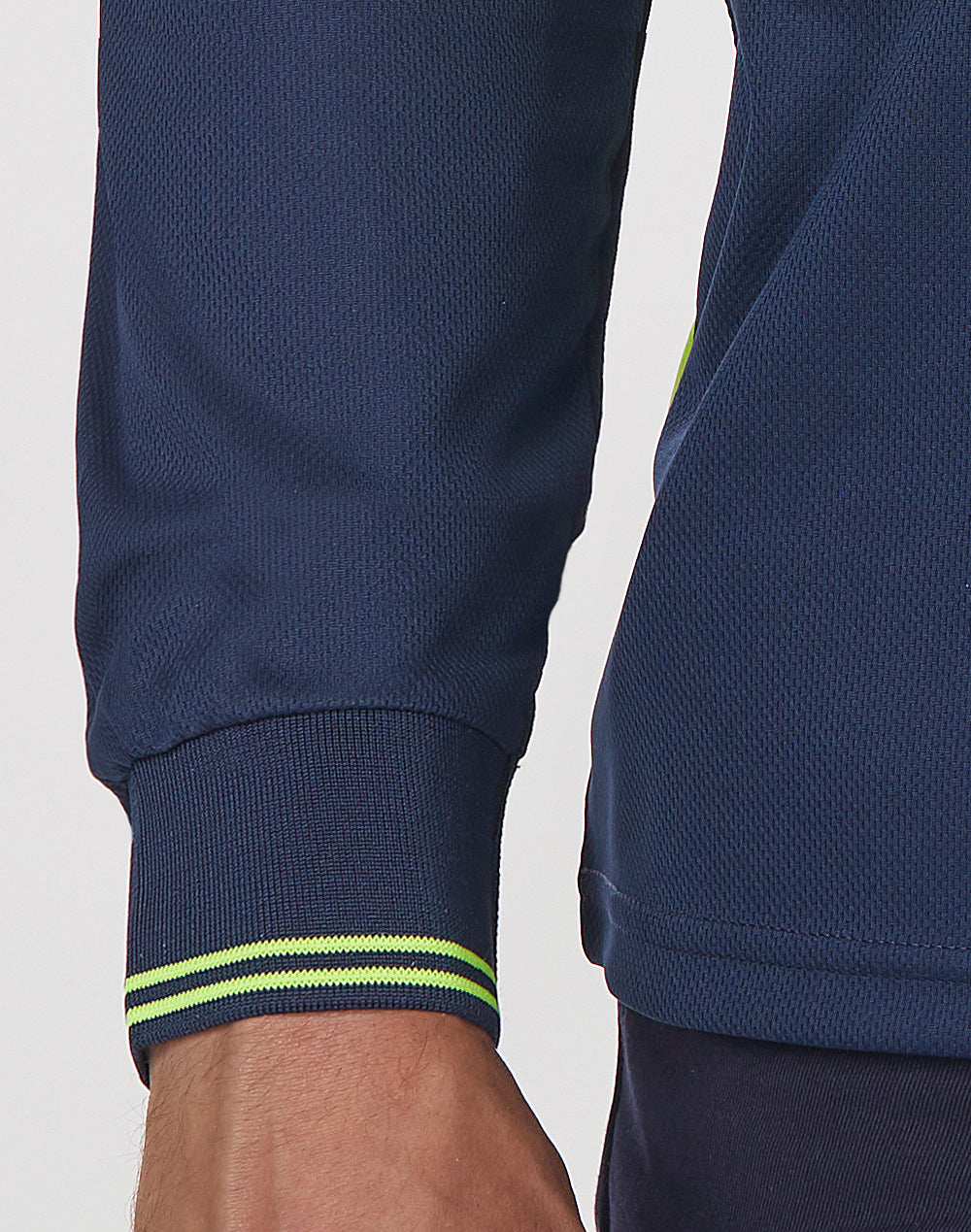 Unisex Cooldry Segmented Safety Long Sleeve Polo - SW86