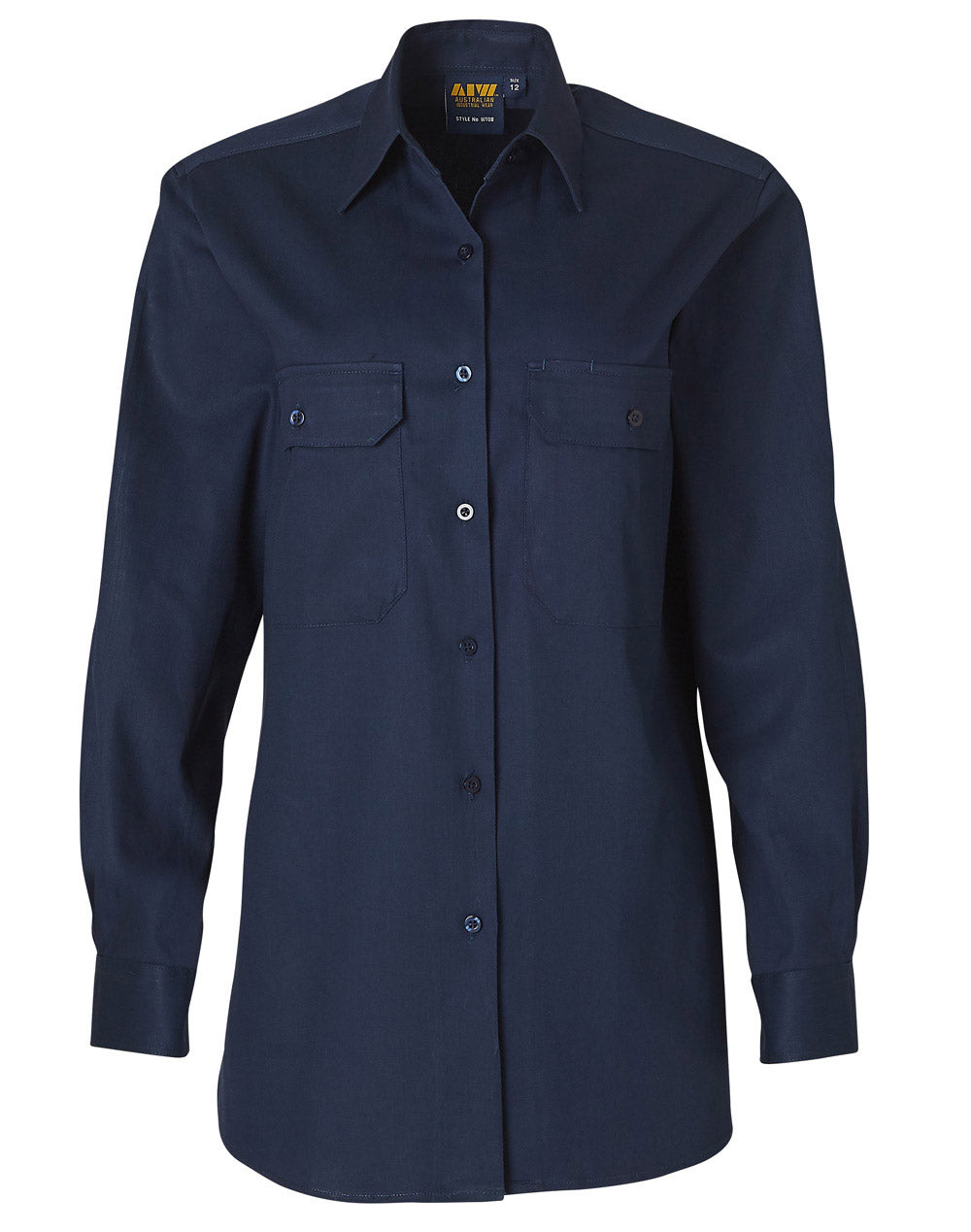 Ladies High Visibility Cotton Twill Safety Shirt - WT08