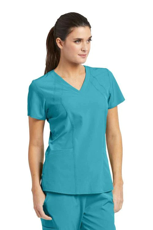 Ladies Racer Scrub Top - 5105 (6 Colours)