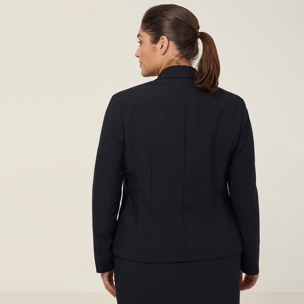Ladies 1 Button Mid Length Jacket - CAT1E4