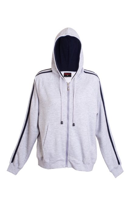 Ladies Stripe Sleeve Hoodie F600UN (7-colours)