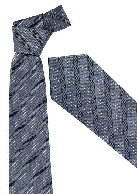 Mens Self Stripe Tie - 99101