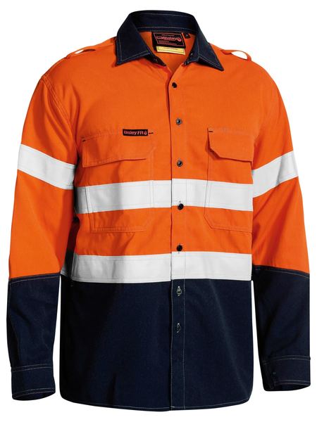 Tencate Tecasafe Plus Taped Hi Vis Two Tone Long Sleeve - BS8082T